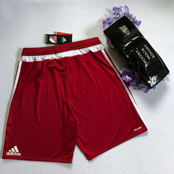 Adidas NWT Red Performance Official MLS Shorts Men S - Picture 4 of 8